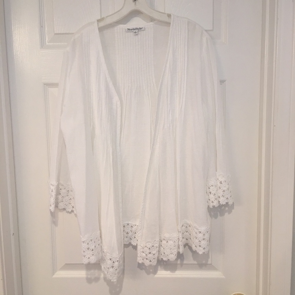 White lightweight cover up